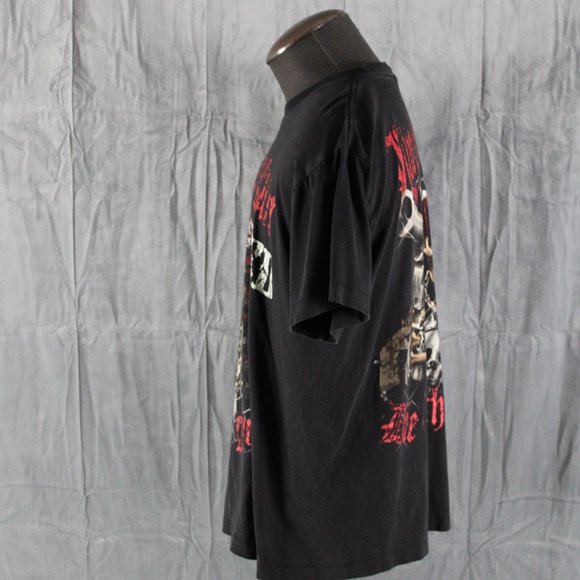 Retro Graphic T-shirt - Live by Gun Die by Gun Rock Chang - Men's Large - Picture 7 of 12